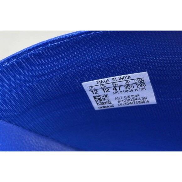 Adidas Adilette Comfort Slides Slip-ons Men Size 13 Style GV9713 Blue White New